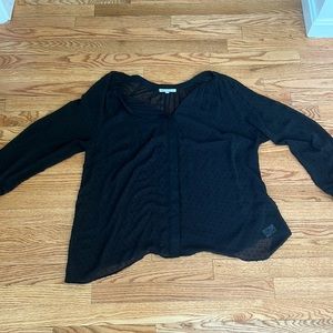 DR2 sheer dotted blouse